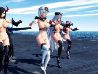 [4k mmd]  Azur Line Iron girls