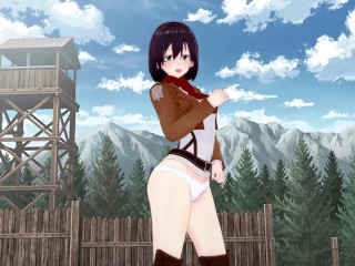 Attack On Sluts Sex Game Mikasa Sex Scenes Part 1 [18+] Hentai Gameplay