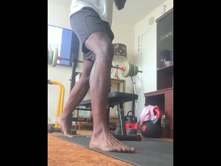 Oops, got a slight erection during lunges