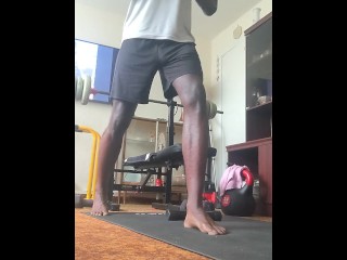 Oops, got a slight erection during lunges