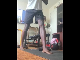 Oops, got a slight erection during lunges