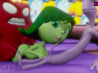 [ Inside Out 2 ] Disgust Threesome Sex with Anger And Fear