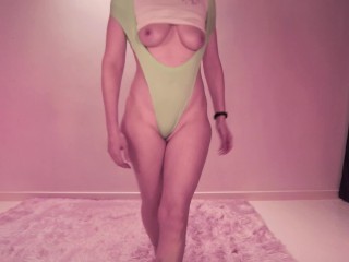 Naughty Jennifer PEW PEW's her Butthole with a Shoulder Wedgie