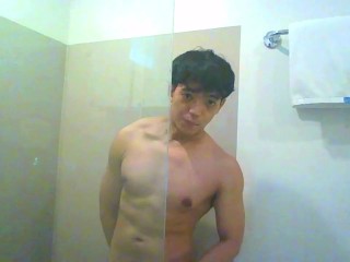 Let's pretend I'm your Asian boytoy in the shower. You can touch me anywhere.