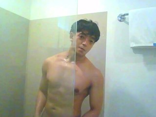 Let's pretend I'm your Asian boytoy in the shower. You can touch me anywhere.