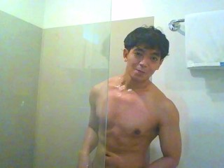 Let's pretend I'm your Asian boytoy in the shower. You can touch me anywhere.