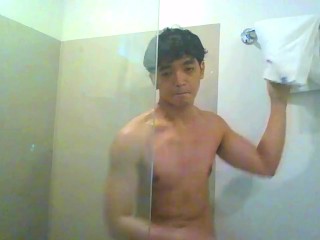 Let's pretend I'm your Asian boytoy in the shower. You can touch me anywhere.