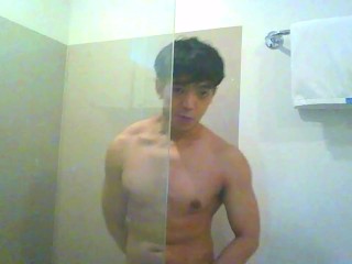 Let's pretend I'm your Asian boytoy in the shower. You can touch me anywhere.