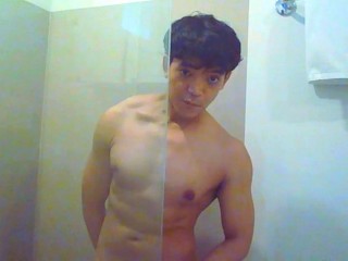 Let's pretend I'm your Asian boytoy in the shower. You can touch me anywhere.