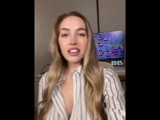 Look! Hot blonde girl drops her phone. Wait for it!