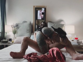 Riding His Cock and 69 (cock in my mouth while making me orgasm and moan) - Dressed in Lingerie