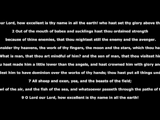 Psalm 8 Word Of GOD version