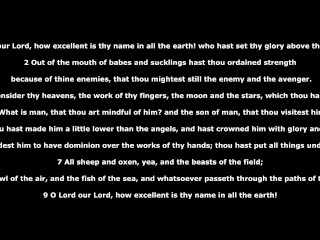 Psalm 8 Word Of GOD version