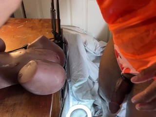 Prisoner Humping Sex Doll To A Moaning Cumshot