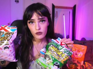 ASMR  sfw :) Snacks from H Mart Taste Test