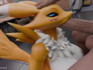 Hot furry digimon fucked hard