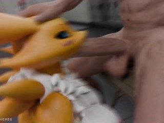 Hot furry digimon fucked hard