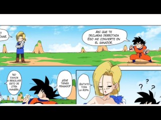 Goku entrena con Android numero 18 y es follada -Dragon Ball hentai