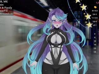 Vtuber is fuck on train station