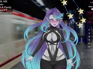 Vtuber is fuck on train station