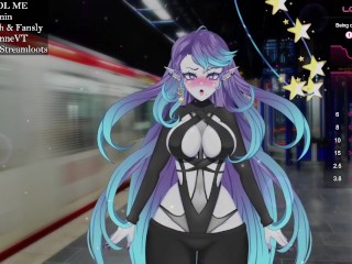 Vtuber is fuck on train station