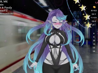 Vtuber is fuck on train station