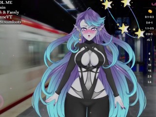 Vtuber is fuck on train station