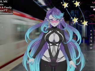 Vtuber is fuck on train station