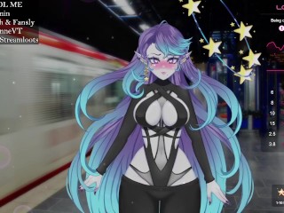 Vtuber is fuck on train station