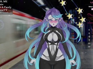 Vtuber is fuck on train station