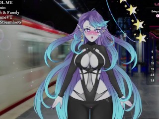 Vtuber is fuck on train station