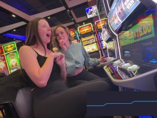 Serenity Cox and Nadia Foxx Try Not To Cum While Chasing A Jackpot