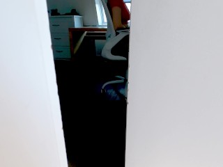 The annoying roommate in her tight shorts asks me to help with the furniture