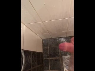 I couldn’t stop cumming-Big load in shower