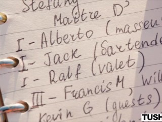 TUSHY Cute Petite Blonde Claire Gets DPed At Hotel Vixen