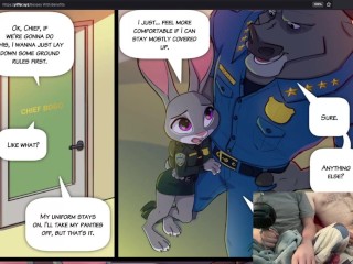 Zootopia Comic Dub: Judy Hopps x Chief Bogo (Furry Yiff Comics)