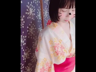 [climax] Yukata girl and fireworks, then blowjob, cowgirl, normal position Nakadashi...