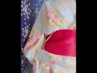 [climax] Yukata girl and fireworks, then blowjob, cowgirl, normal position Nakadashi...