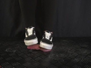 Vans Girl Hard Stomping, Full Weight Trampling - Trample, Bootjob, Ballbusting, CBT, Shoejob, Stomp