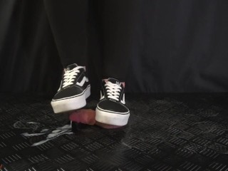 Vans Girl Hard Stomping, Full Weight Trampling - Trample, Bootjob, Ballbusting, CBT, Shoejob, Stomp