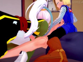 Fucking Bulma, Android 18, and Many Girls from Dragon Ball Super - Anime Hentai SFM Compilation