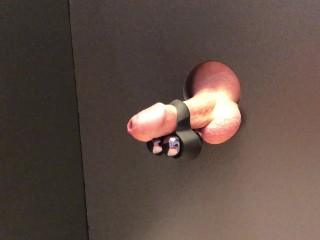 Hot Straight Guy Glory Hole Cock Vibrator Cum Shot