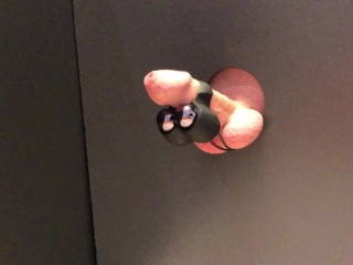 Hot Straight Guy Glory Hole Cock Vibrator Cum Shot