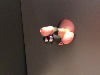 Hot Straight Guy Glory Hole Cock Vibrator Cum Shot