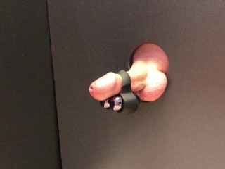 Hot Straight Guy Glory Hole Cock Vibrator Cum Shot