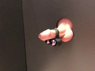 Hot Straight Guy Glory Hole Cock Vibrator Cum Shot