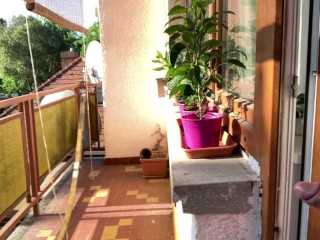 Teddy Snow - early morning gay jerk off on balcony of office, caught by a driver