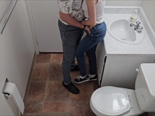 High school student fucked in toilet