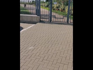 Monika Fox Strip In The Car Park