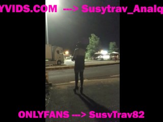 lot lizard bitch training at truckstop for facial bukkake and anal creampie